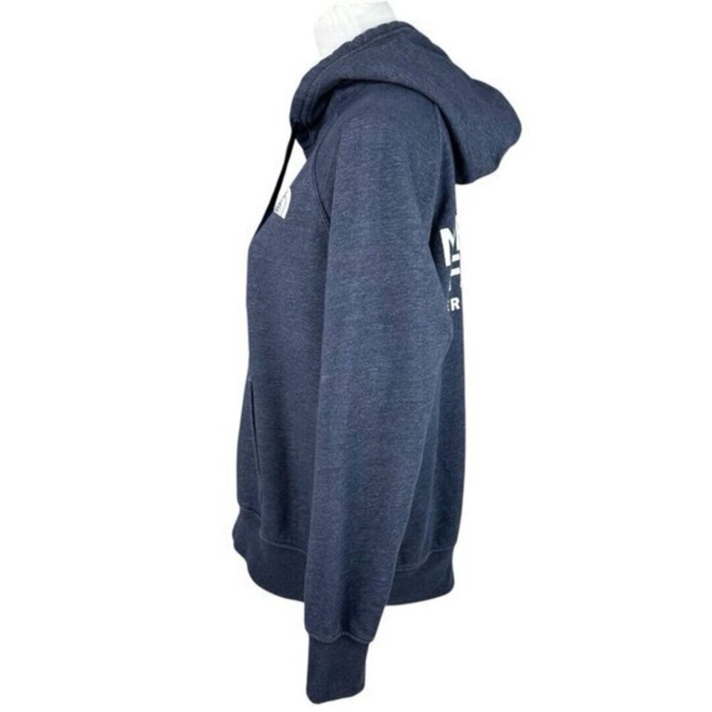 The North Face Womens Blue Heather Graphic Pullover Hoodie Sweatshirt Medium - Picture 3 of 16